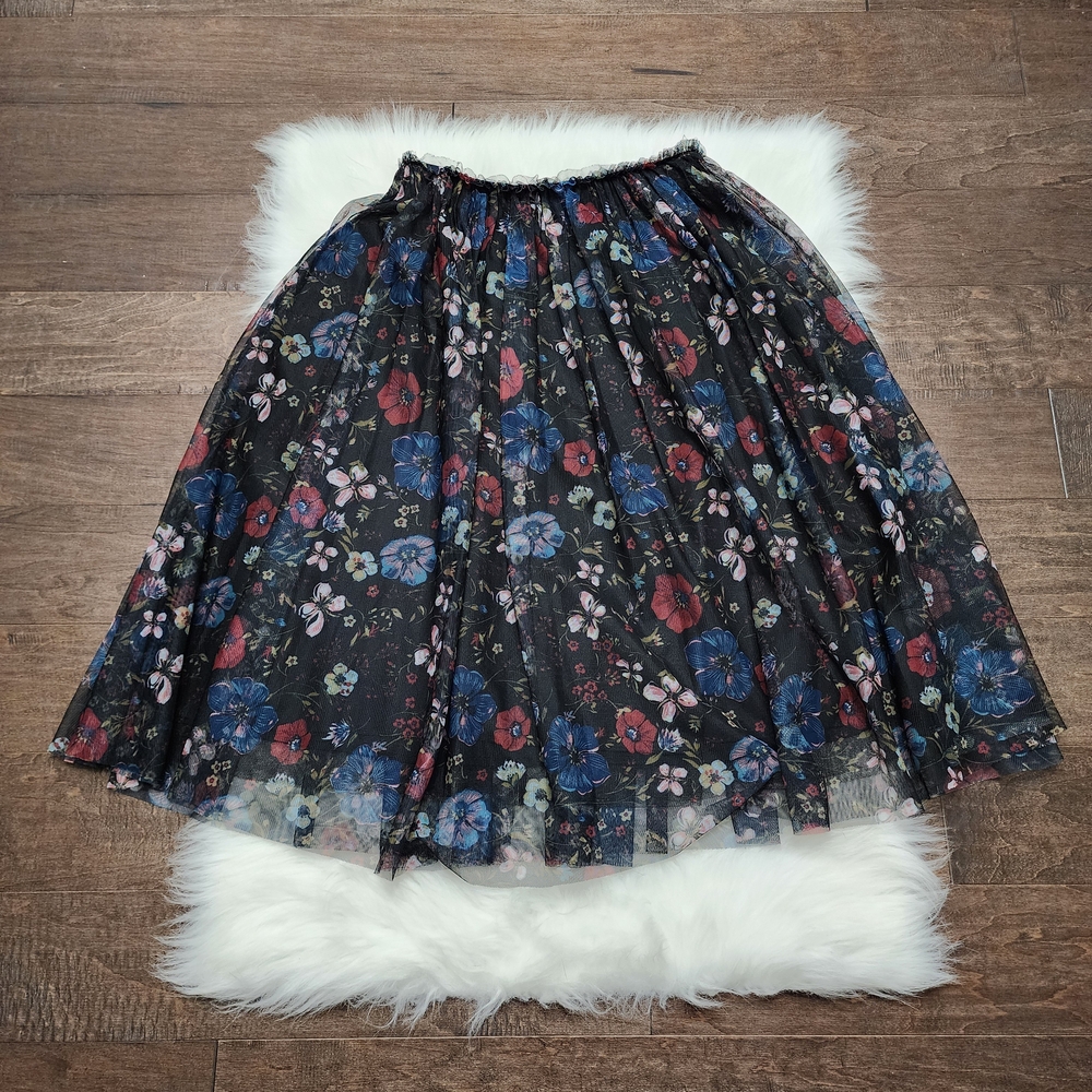 Disney x LC Lauren Conrad Snow White Floral Tulle Midi Skirt - Small